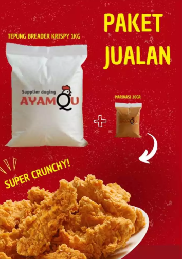 Paket Tepung Bumbu marinasi untuk 1 ekor ayam
